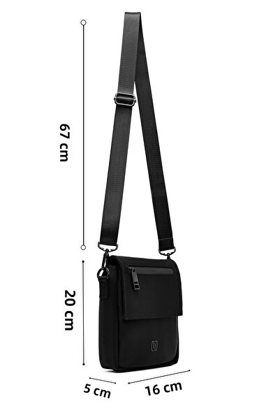 Derimod Men's Black Mini Messenger Bag 25Sbd30016F