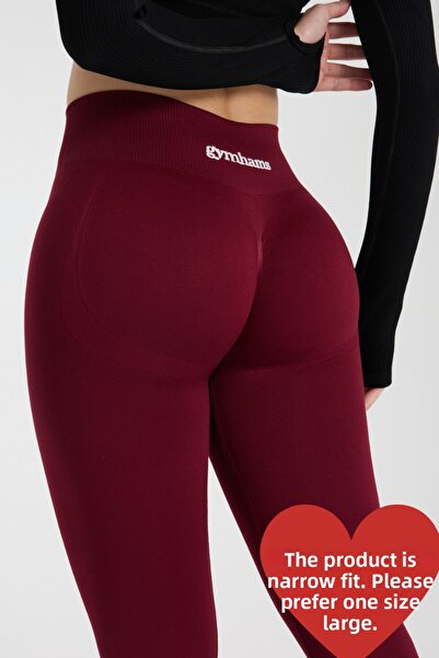 gymhams Γυναικεία αθλητικά κολάν Drop Hip Gathered Hip Shaper Push Up Recovery