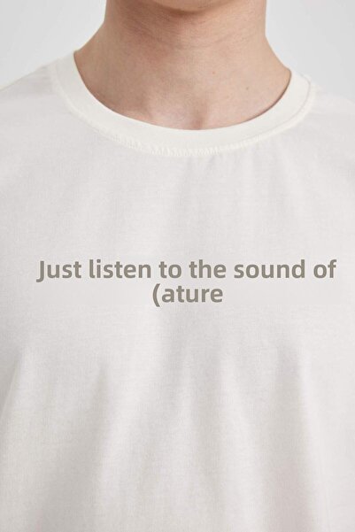 DeFacto Μπλουζάκι με κοντό μανίκι με κανονική εφαρμογή C2082AX24SM