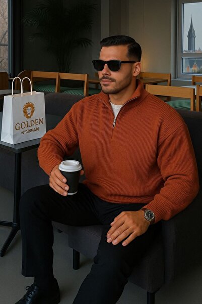 laçin life Pletený svetr se zipem