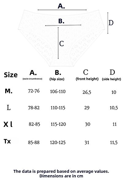 Newlilla 1506 Heart 100% Cotton Pack of 10 Women's Bato Panties