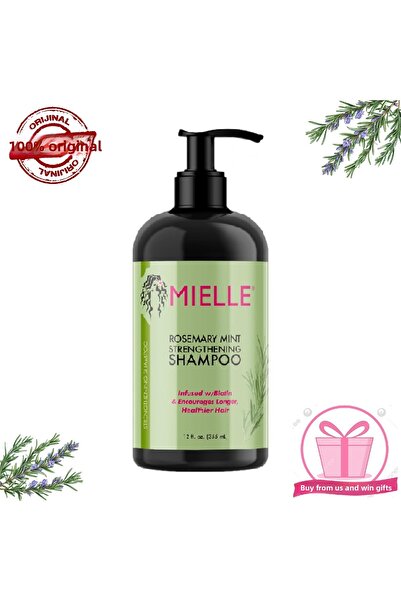 MIELLE شامبو مقوي للشعر بالروزماري والنعناع شامبو مقوي للشعر بالروزماري والنعناع 355 مل