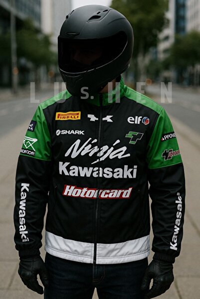 Lushen معطف واق من المطر مطبوع عليه مظلة للجنسين من قماش المظلة باللون الأسود