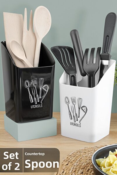 Meleni Home Suport pentru tacâmuri de blat din 2 piese - Organizator de bucăt...