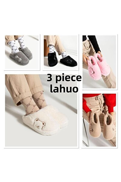 Slipcat Σετ με 3 Παντόφλες Σπίτι Παντόφλες Προίκα Συσκευασία