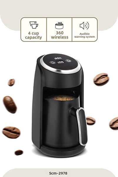 Sinbo Scm-2978 Automatic Coffee Machine Chrome Color