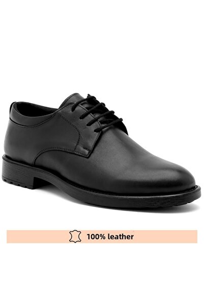 FINE Genuine Leather Black Classic Diplomat Men's Shoes 36-48