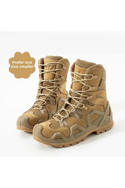 SINGLE SWORD Γνήσιο δέρμα αδιάβροχο ανδρικές και γυναικείες τακτικές στρατιωτικές χειμερινές μπότες και μπότες Ss603