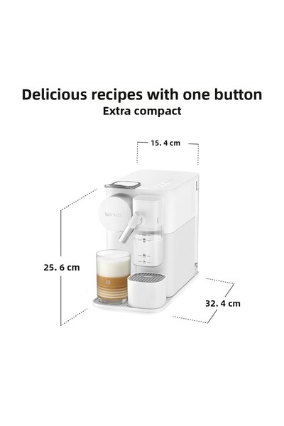 Nespresso F121 Lattissima One White Milk Solution Coffee Machine