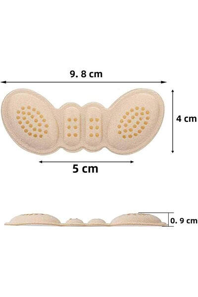 Wanderlust Shoe Heel Anti-Impact Pad Heel Grip Insole Self-Adhesive Insoles 6mm 1 Pair