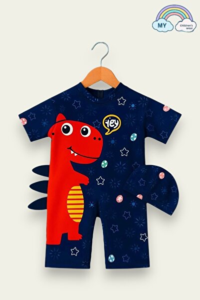 My Kids Wear Set de costume de baie pentru băieți cu tematică dulce Dino