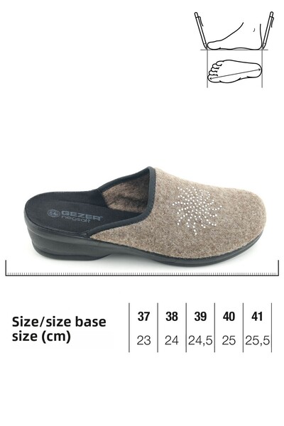 GEZER Women's Winter Home Garden High Heel Slippers