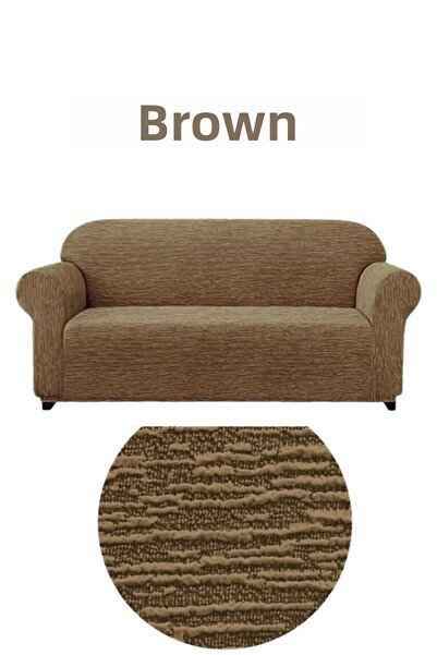 HEYTGAH Canapea extensibilă Jacquard cu 3 locuri - cu model stick, fără fustă, husă pentru canapea și canapea extensibilă