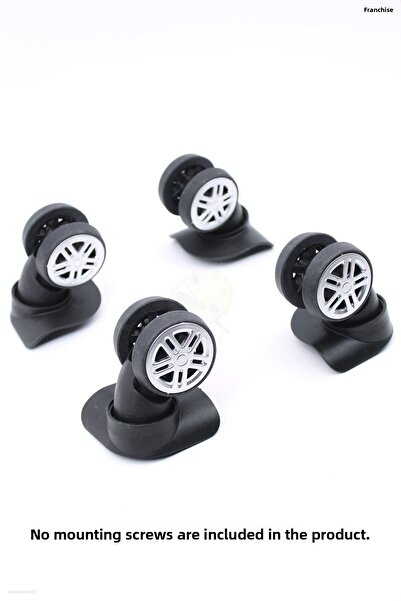 ERDAL DERİ عجلة حقيبة بلاستيكية عجلة مزدوجة غير اتجاهية 4 قطع مجموعة 4 قطع Tkr01