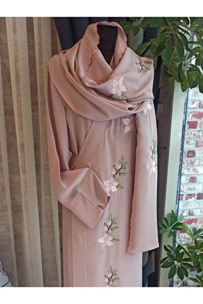 Misue Handmade Σετ προσευχής με κεντητό μεταξωτό φόρεμα και ρόμπα - Δέσιμο σχέδιο προίκας