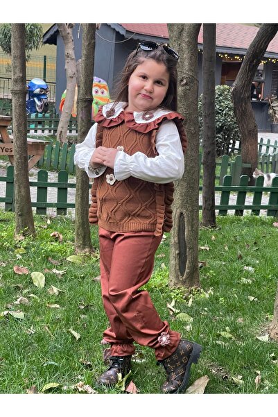 Eybabykids Πλεκτά suveterli πουκάμισο και παντελόνι κοστούμι