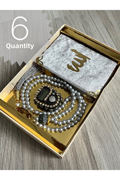 AYHANHOME 6-Piece Gift Dowry Set - Yasin Juzu, Prayer Beads and Stone Zikrmatik