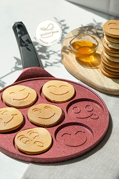 Nehir 27 Cm Claret Red Aluminum Cast Crepe Pan