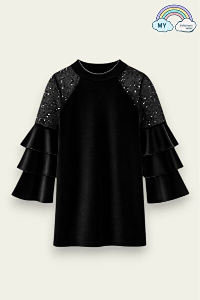 My Kids Wear Βελούδινο παιδικό φόρεμα για ειδικές περιστάσεις για κορίτσια 4-12 ετών 12107