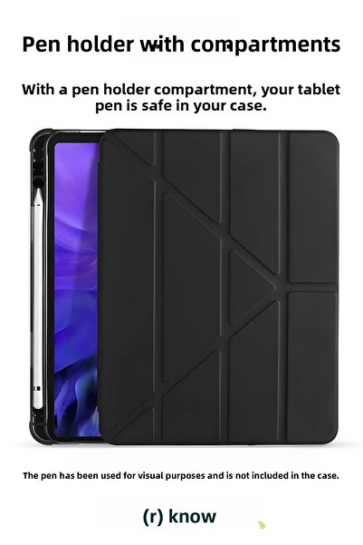 CONOCER iPad 11 A16 2025 10Th Generation 10.9 Tablet Case with Soft Pen Compartment, Sleep Mode, Tri Folding Stand