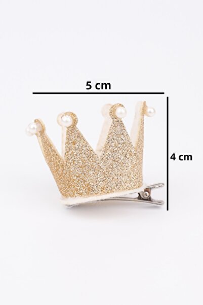 Le Mabelle Queen Girl's Clip Buckle with Gold Pearl Detail