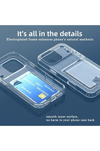 m.tk moveteck Apple iPhone 17 Pro Max Case Shock-Absorbing Cover with Camera Protection and Corner Protection, Card Holder Wallet