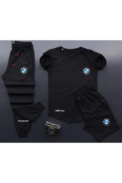 Moda Glo Tricou cu imprimeu Bmw Pantaloni de sport Pantaloni scurți Combinați...