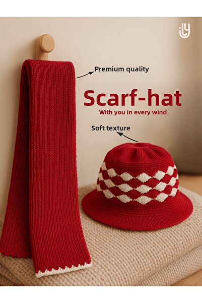 Babily Knitwear Knitted Scarf Hat Set Baby Kids 0-5 Years