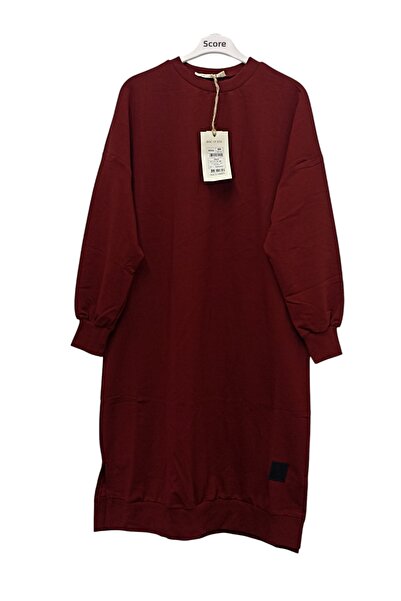 Soul Femei Lungime ceai lungă cu mâneci elastice Claret Red Tunica / transpirație 30645