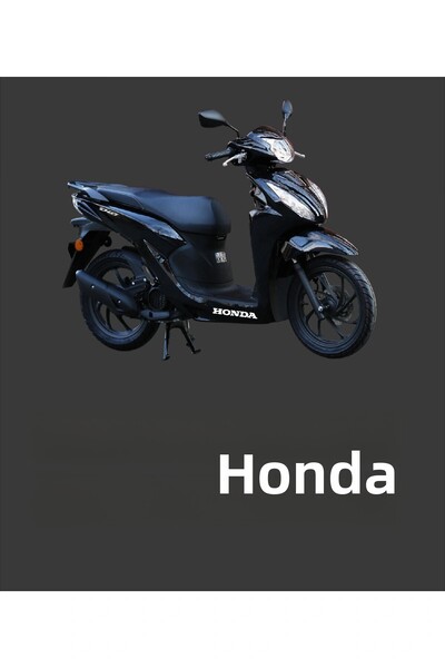 YAMANB ملصق هوندا ديو مارشبييل، قطعتين، 20 سم، أبيض