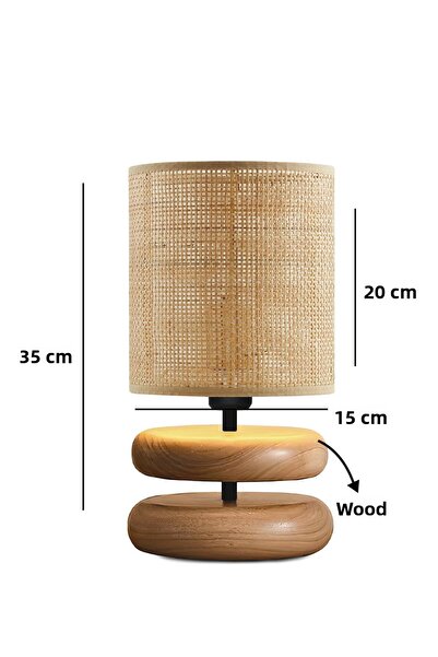 HOMİNG Homing Nuna Bamboo Hazeran Rattan Wooden Lampshade 241470
