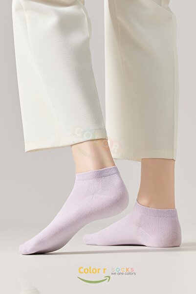 Color Socks 10 чифта дамски чорапи до глезена от пенирана памучна ликра
