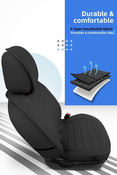 Otom وسادة مقعد السيارة الواقية بتصميم Active Line - أسود