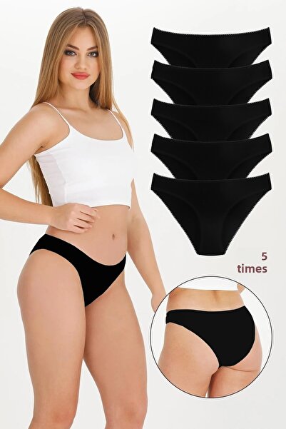 Sensu Women's Lace Waist and Leg Slip 5-Piece Black