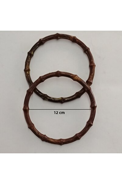 AĞIRSOY Wooden Bamboo Look Plastic Bag Handle