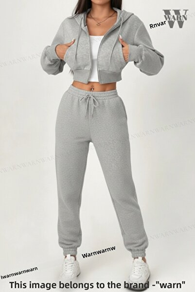 warn Γυναικεία φούτερ casual με παντελόνι 2 νήματα Ş επένδυση fleece Χοντρό ύφασμα M ελαφρύ Χειμώνας