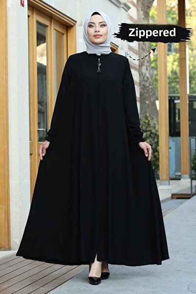 ASİLNUR Mevlana Abaya Black
