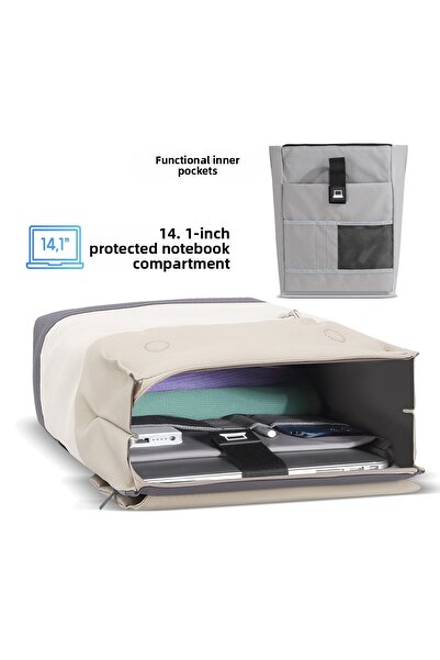 Mack Mce-1305 14.1\" Zen Eco Daily Backpack Beige