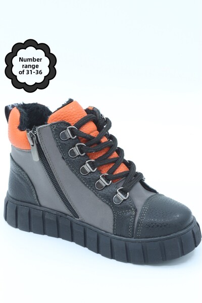 Moda Lime Unisex dětské voděodolné ortopedické dětské boty z pravé kůže Dětské zimní boty Dětské boty