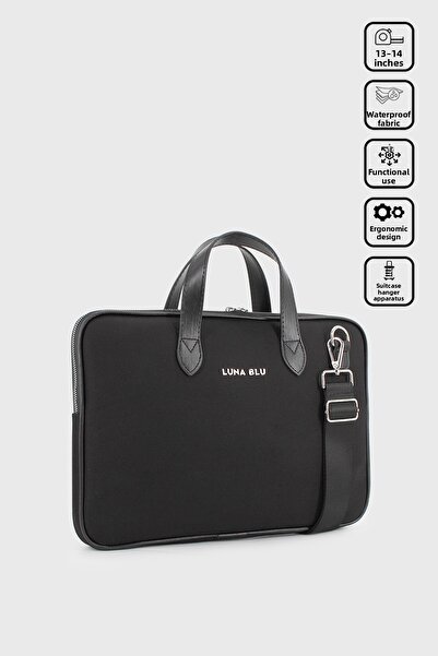 LUNABLU Τσάντα φορητού υπολογιστή για φορητό υπολογιστή Macbook Air-Pro με αδιάβροχο ύφασμα 13-14 ιντσών