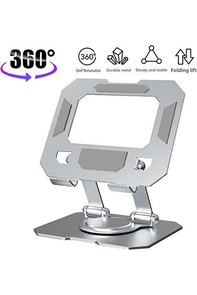 Fibaks Table Top Metal Tablet Phone iPad Stand Horizontal Vertical 2 Stage Ad...