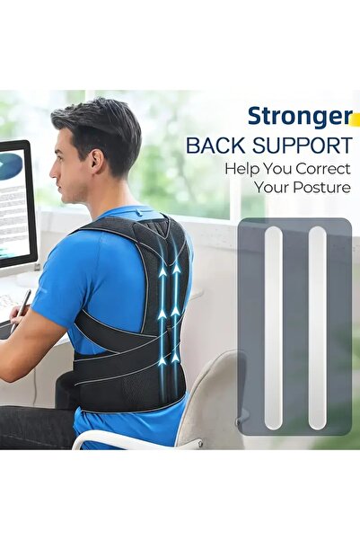 SAUNA SUIT Unisex Upright Posture Lumbar Back Support Spine Posture Corrector Apparatus to Prevent Humpback