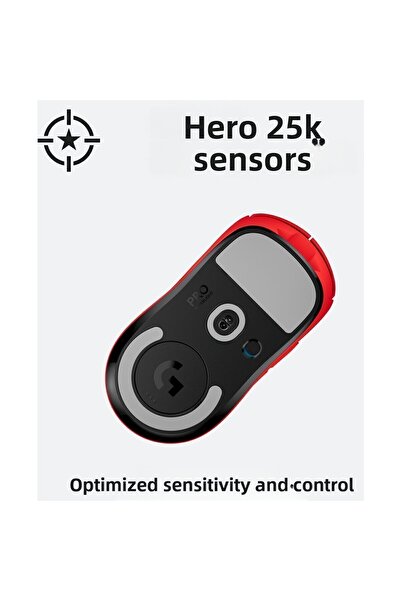 logitech G Pro X Superlight Ultra Light Wireless 25.600 Dpi 400 Ips Mouse - Red