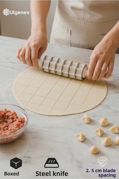 Ülgenev 7 شفرات عملية من الفولاذ - قطاعة العجين وأسطوانة المشكل