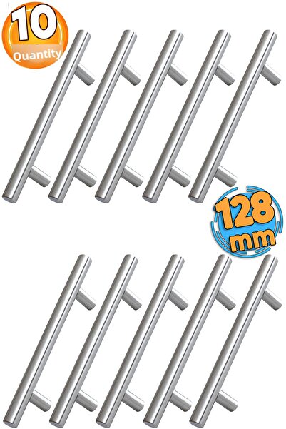 Badem10 Alteta 128 Mm Inox Metal 10 Buc Mobila Bucatarie Sertar Dulap Capac Dulap Mâner Mâner