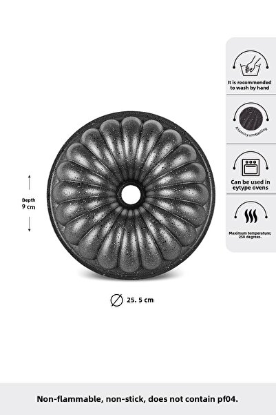 Karaca Formă pentru Tort Lina Antracit 25,5 Cm - Cake Pro