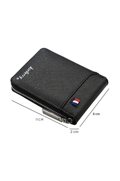 baellerry Accordion Credit Card Holder Men's and Women's Leather Wallet