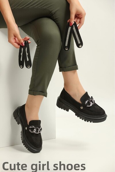 CICIKIZ Beril Loafer с регулируема катарама и шев на подметката