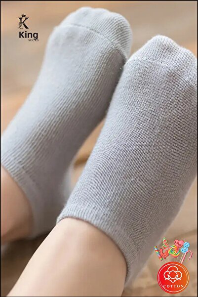 KRAL SOCKS Момичешки - Момчешки чорапи от памук, не изпотяващи (12 чифта) Ученически чорапи за училище