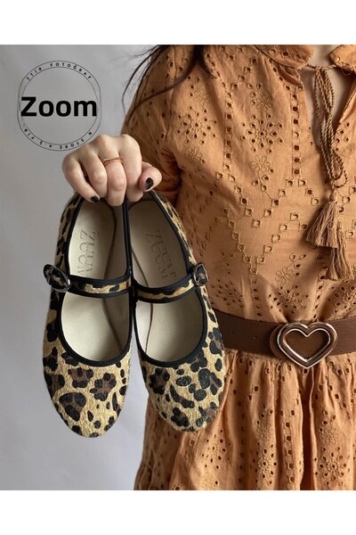 Zuum Balerina pentru femei Beys Mary Jane - Leopard
